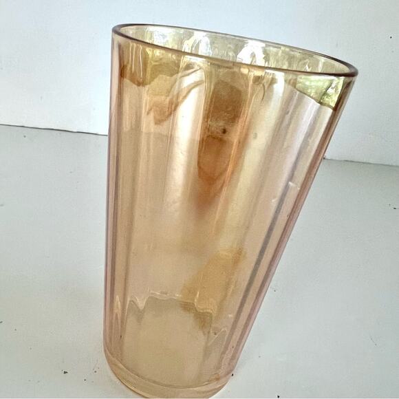 Vintage Mid-Century Peach Lusterware Drinking
Lemonade Glass x1 ONE - Picture 4 of 8